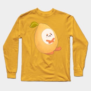 Grumpy Sour Lemon Long Sleeve T-Shirt